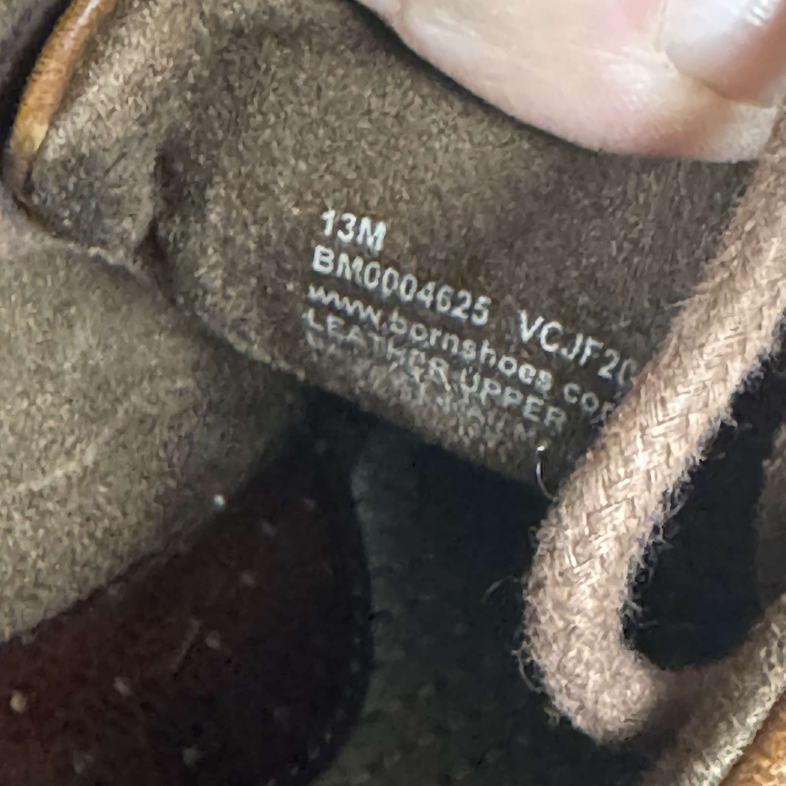 NWOB Born - Old School Brown Pebbled Leather Derby Oxford Casual  Men Sz 13