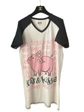 Lazy One Cute Pink Pig Nighthown Size S/M