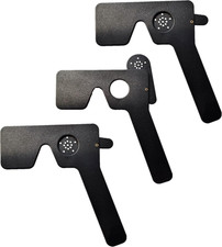 3 Pack Ophthalmic 14-Pinhole Eye Occluder for Vision Test, Portable Handheld Eye