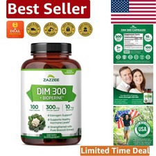 300 mg DIM  10 mg BioPerine   All-Natural Hormone Balance, 100 Capsules