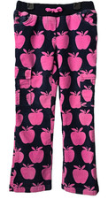 Mini Boden Apple Corduroy Pants 8 8y Elastic Waist Cargo Pocket Blue Pink School