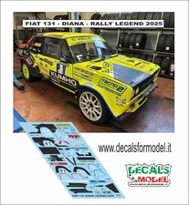 DECALS 1:43 FIAT 131 ABARTH DIANA RALLY LEGEND 2025