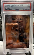 2022-23 Upper Deck Stature - Ron Francis #15 Orange 01/55 PSA 7 First On Print!!