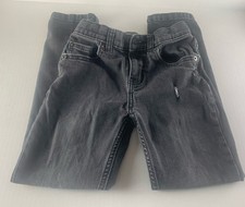 Boys Wonder Nation Dark Gray Jeans Size 8 Slim Ripped School Casual