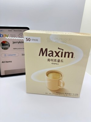 Maxim White Gold Coffee Mix 12g Korean Instant Coffee 50 100 160 Sticks NEW