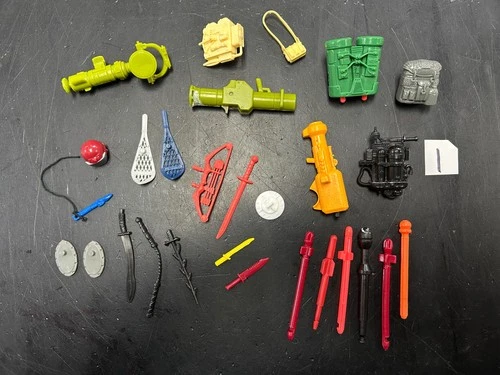 Vintage GI Joe Cobra 3.75 Figure Accessory LOT knife Sub Zero Gyro Viper Missile