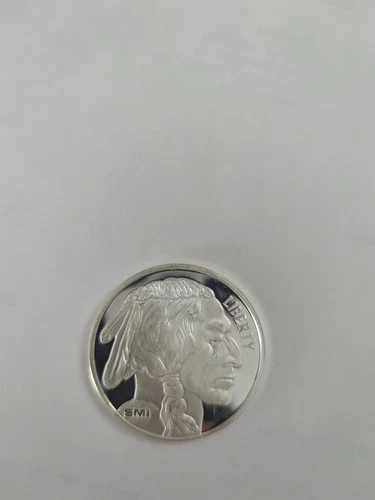 1oz Silver Buffalo Indian Head Round