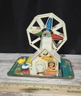 Vintage 1966 Fisher Price Music Box Ferris Wheel Little People Toy Carnival