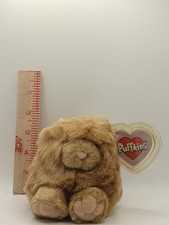Vintage Puffkins Cinnamon 6636 Plush 1994 Swibco Small Puffy Cat Blue Eye