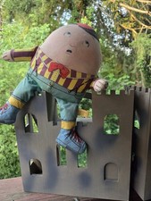 Vintage 1983 The Toy Works Humpty Dumpty Doll 14" Cloth Plush Made USA Tagged