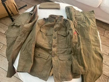 WWI Uniform Coat Pants Shirt Hat Buttons Military World War 1 WW1 Wool Original