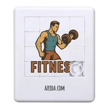 'Fitness Weight Lifting' Sliding Puzzle (PZ00038128)