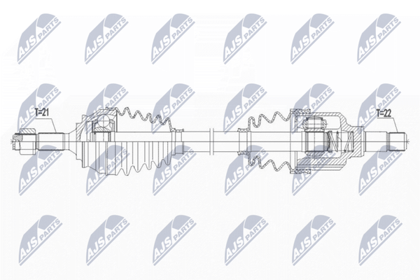 Nty NPW-PE-075 Antriebswelle Vorne Links FüR Peugeot-image