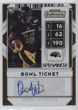 2020 Contenders Draft Picks College Bowl Ticket 36/99 Quez Watkins #312 Auto uk2