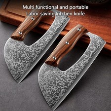 Chinesisches Hackmesser Küchenmesser 20 cm Klinge Holzgriff Edelstahl