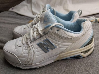 New Balance 856 Shoes Womens 10 41.5 White Leather Walking Sneakers WX856WB