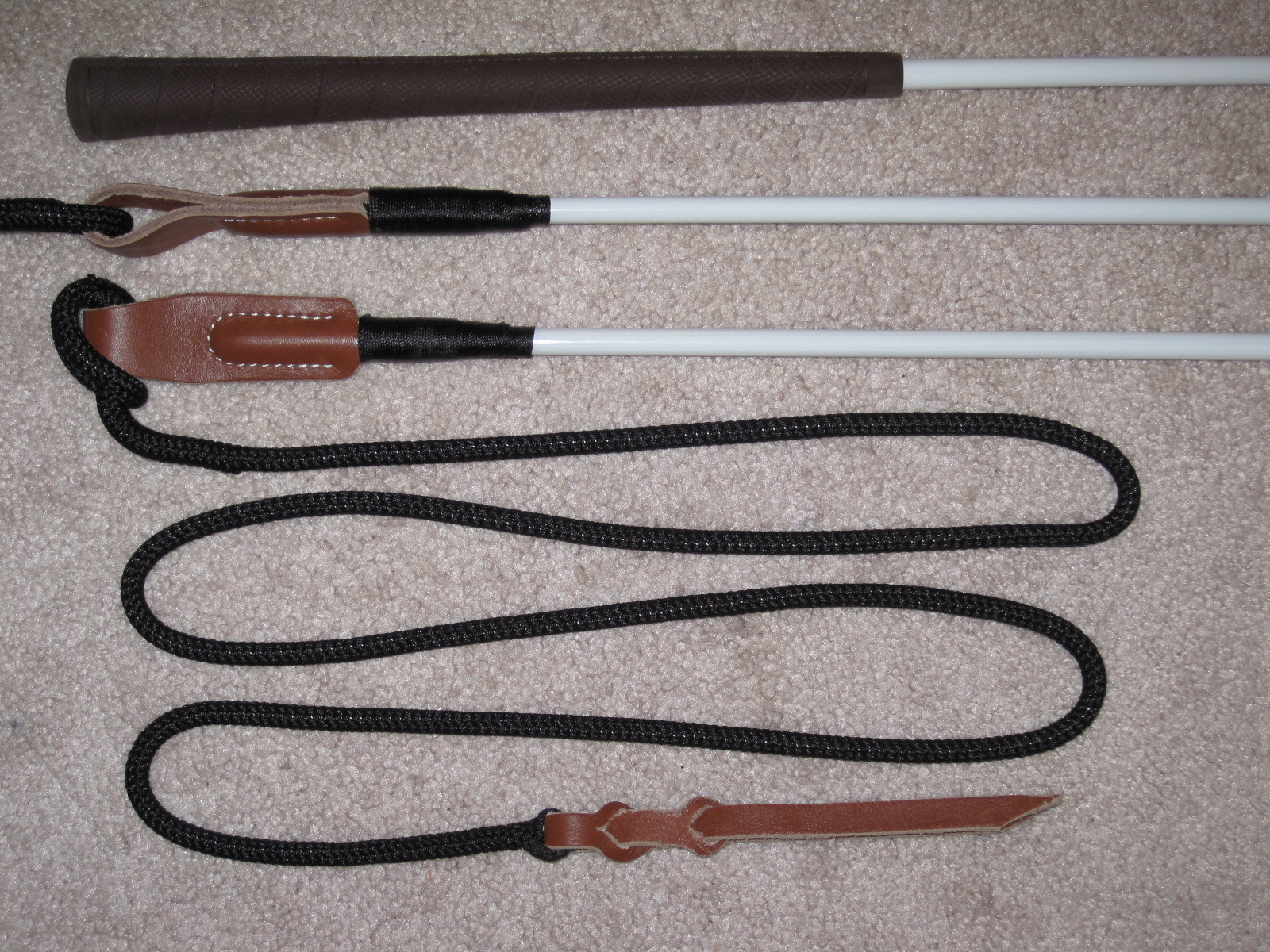 THOMEY HORSE TRAINING STICK FITS PARELLI & ANDERSON White eBay