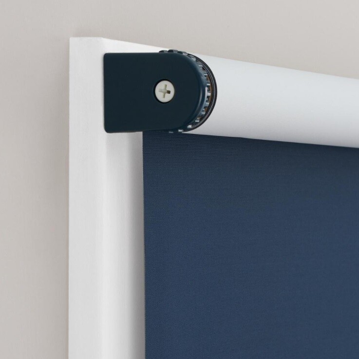 CUSTOM CUT BLINDS StyleWell Cordless Blackout Roller Shades Dark Blue Stunning Motivation