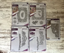 Gemini Metal Die Lot – 6 NIP Crafter’s Companion Sets, Lace, Frames, Borders