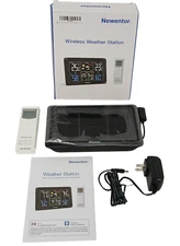 Newentor Q7 Wireless Indoor/Outdoor Weather Station Thermometer Forecast Clock