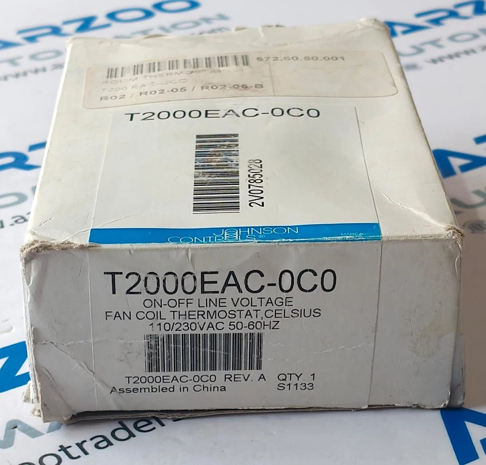 JOHNSON CONTROLS T2000EAC-0C0 Fan Coil Thermostat, Johnson Controls T2000E NEW - Image 2 of 4