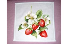 Strawberry theme Dish Towel, 12x12, FREE shipping, hand, tea towels, choice