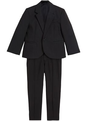 2-tlg.Set Anzug Gr. 110 Schwarz Jungen Blazer Hosenanzug Neu