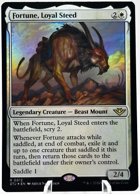 Fortune, Loyal Steed 0012 Foil Outlaws of Thunder Junction OTJ MTG NM