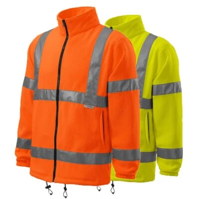 MALFINI / RIMECK Fleecejacke High Visible RIMECK - 3M Reflektorbänder Warnschutz - Unisex - NEU