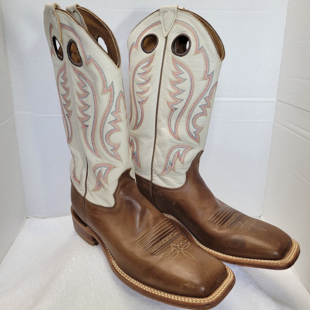 Justin Bent Rail Mens Size 9 B Square Toe BR301 Made In USA  display picture 3