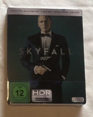 James Bond 007 Skyfall (Blue Ray+ 4K DVD SteelBook)