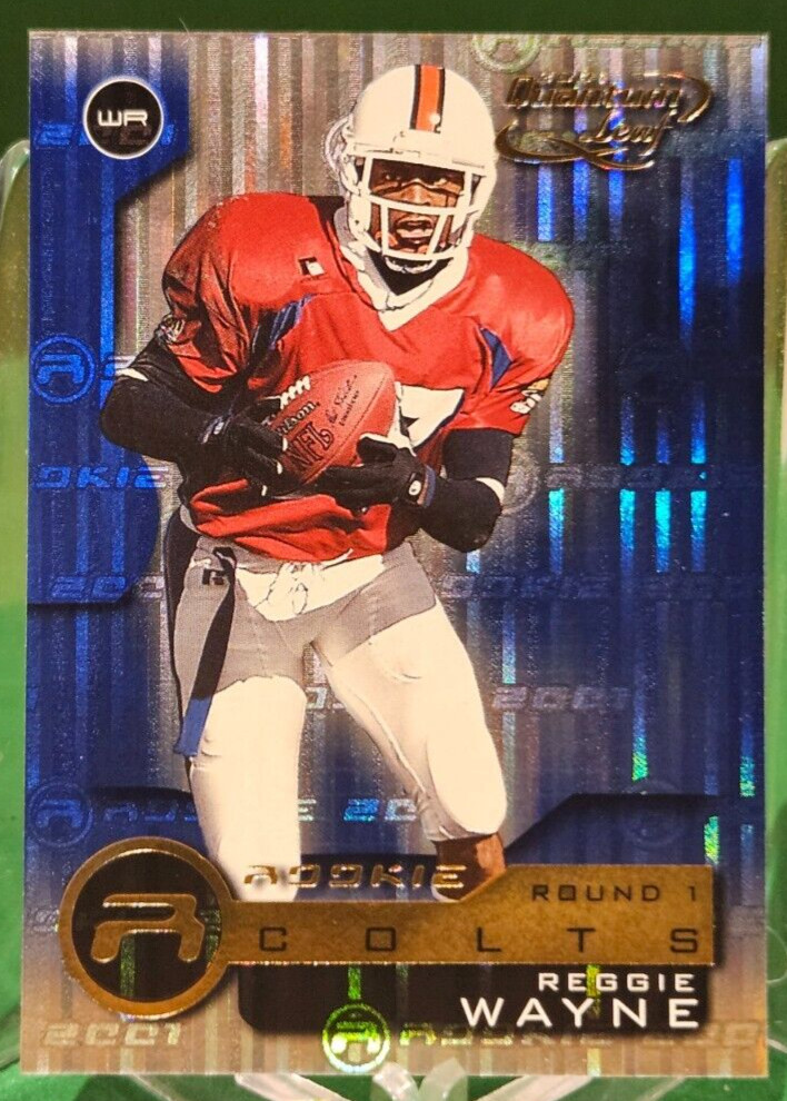 2001 Quantum Leaf REGGIE WAYNE #228 Rookie                                    R1
