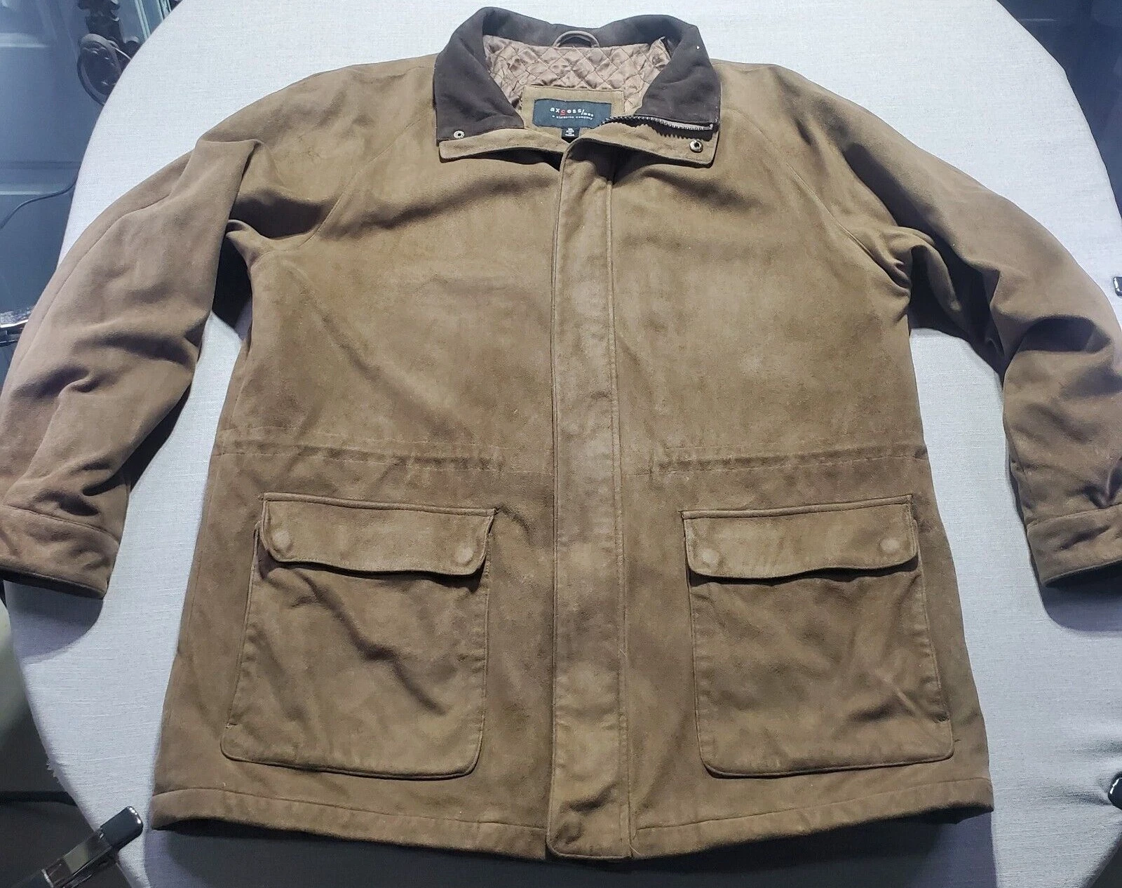 Axcess Claiborne Jacket Mens XL Brown Quilted Barn Coat Workwear Outdoors