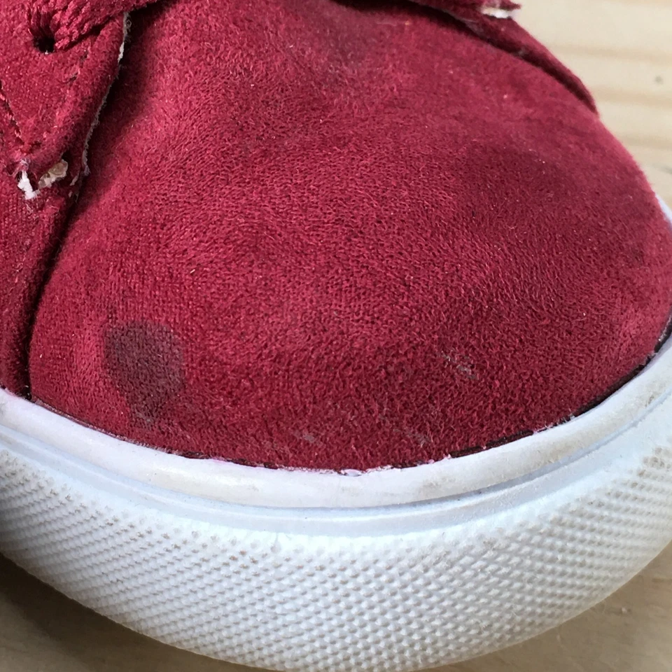 Us Polo Assn Zapatos Mujer 8 M Informales Tenis Tela Roja Con Cordones Parte Superior Baja Comodidad Foto 4 de 4