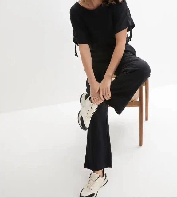 Jumpsuit schwarz Damen Overall Hosenanzug 36/38 - 56/58  -XXXL Einteiler 164 Neu - Bild 4 von 4