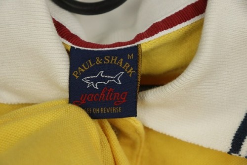 Paul & Shark Yachting Yellow Cotton Blend Collared Short Sleeve Polo Shirt M - Picture 17 of 19
