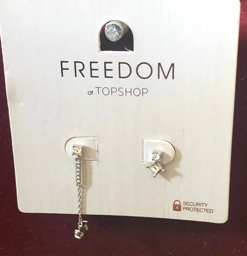 Earrings Silver Sparkle Jewellery TOPSHOP Freedom New RRP £7.50