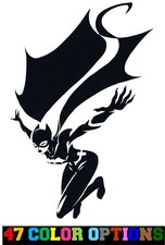 Vinyl Decal Truck Car Sticker Laptop - Dc Comics Batman Jumping Batgirl