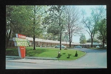1950s Town & Country Motel 3643 East Main St. Old Cars Richmond IN Wayne Co PC