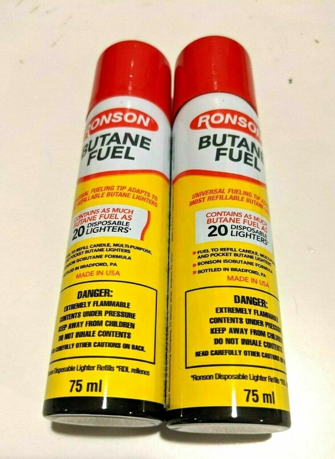  LOT of 5  RONSON  Butane Fuel 75 ML / 2.54 fl oz  Best Buta