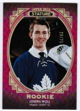 20/21 2020 UPPER DECK STATURE JOSEPH WOLL #144 ROOKIE PORTRAIT VARIANT RED /25