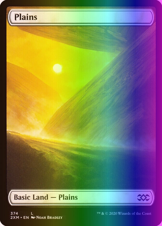 MTG Magic the Gathering Plains (374/503) Double Masters Japanese NM FOIL