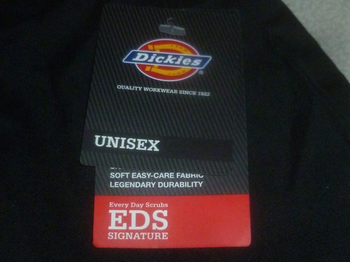 NEW W TAG DICKIES UNISEX EDS SIGNATURE BLACK SCRUB PANTS SIZE SMALL NWT WORK - Picture 4 of 7