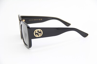 NEW GUCCI GG0141SN 001 SQUARE BLACK WOMEN display picture 3