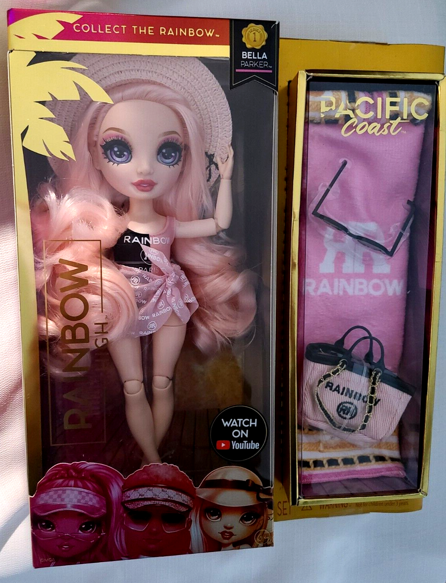 RAINBOW HIGH DOLL * Pacific Coast * Bella Parker * Pink * Fashion