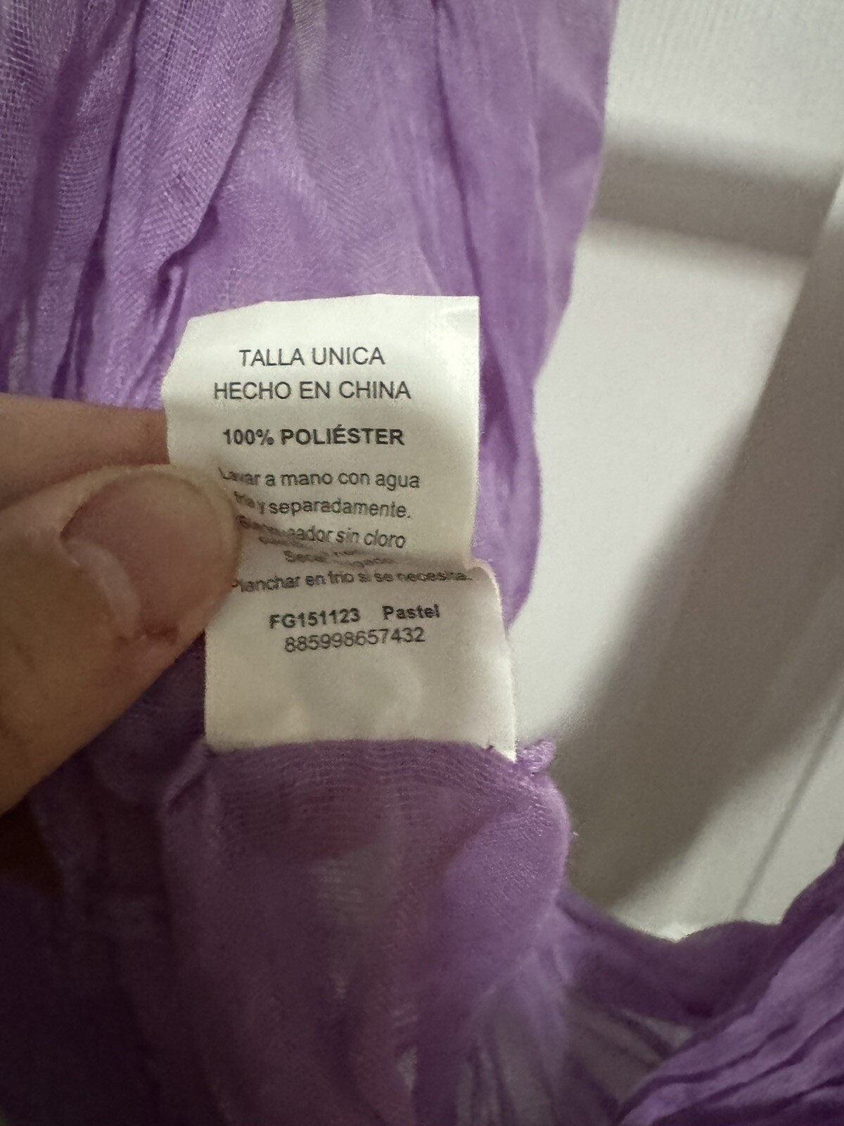 Lightweight Lavender Infinity Loop Scarf - image 2