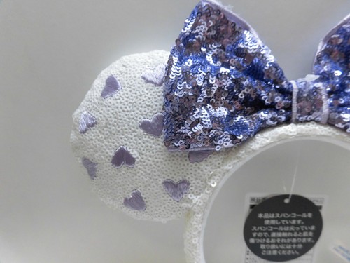 US Tokyo Disney Parks Resort Minnie Headband White Heart Bow Disneyland Ears - Picture 5 of 8