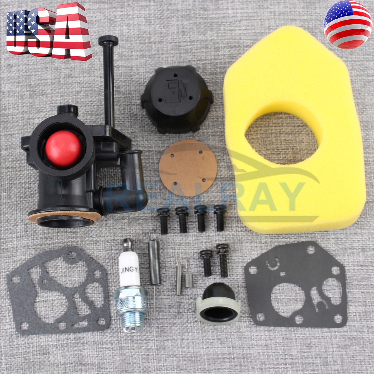 Kit Carburatore Per Motori Briggs & Stratton 3-3.75 HP - Modelli 497619 498809