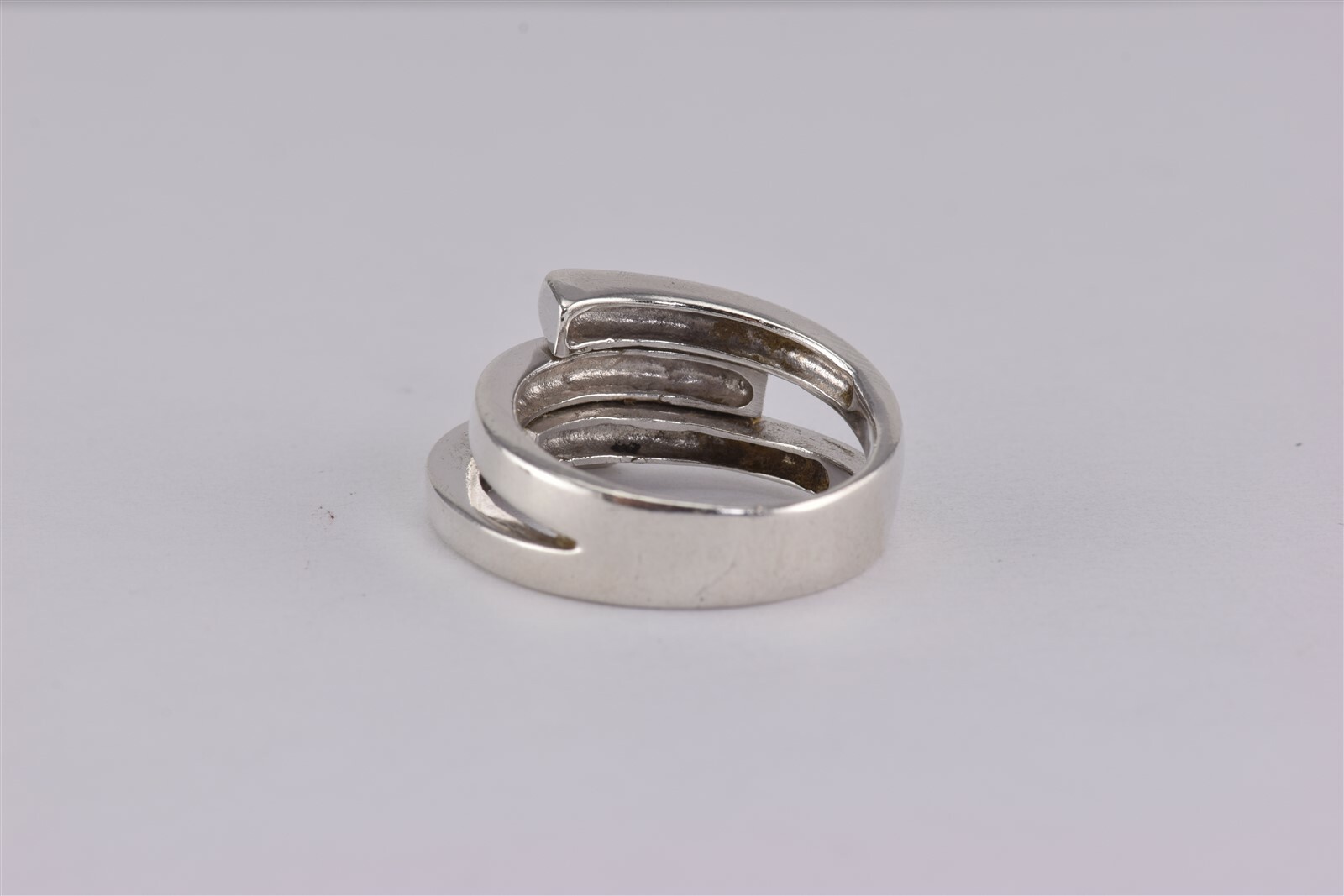 Sterling Silver Intersecting Squared Double Bypas… - image 4