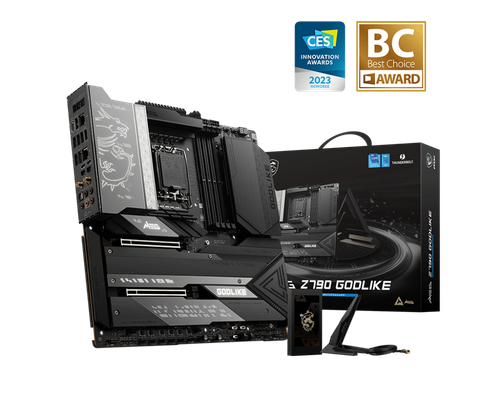 MSI MEG Z790 GODLIKE WIFI LGA 1700 SATA 6Gb/s ATX DDR5 P für Gaming Mainboard